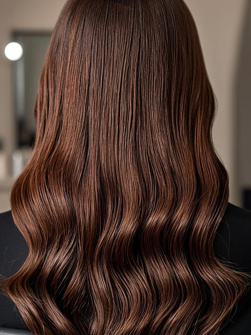Silky smooth hair after a keratin treatment